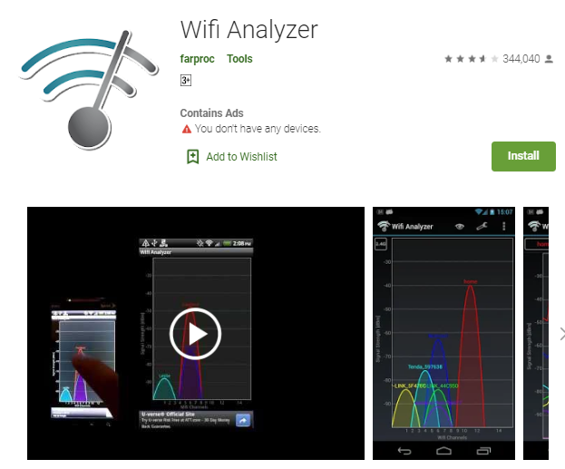 Aplikasi WiFi Analyzer