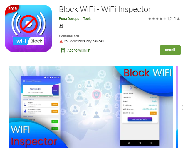 Aplikasi Wifi Inspector