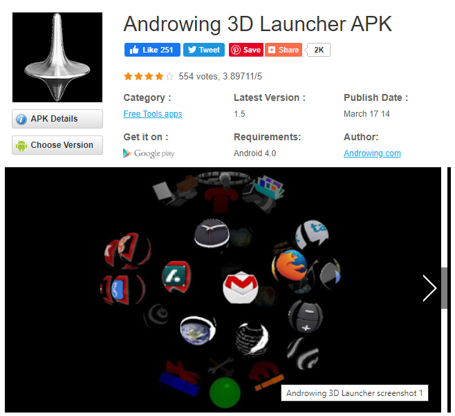 Androwing 3D Launcher