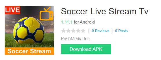 Aplikasi Soccer Live Stream TV