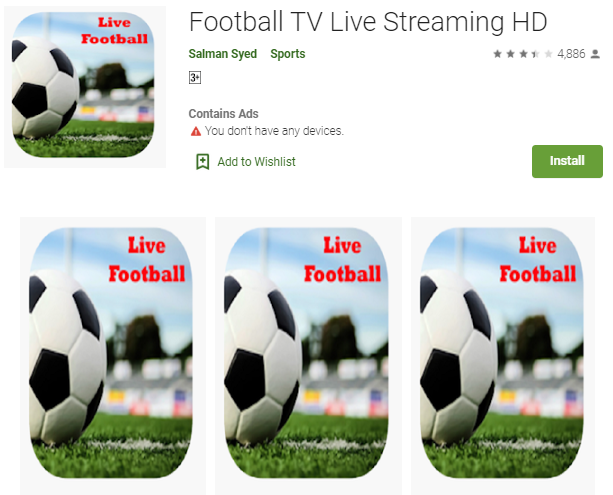 Aplikasi Watch Football Live Streaming