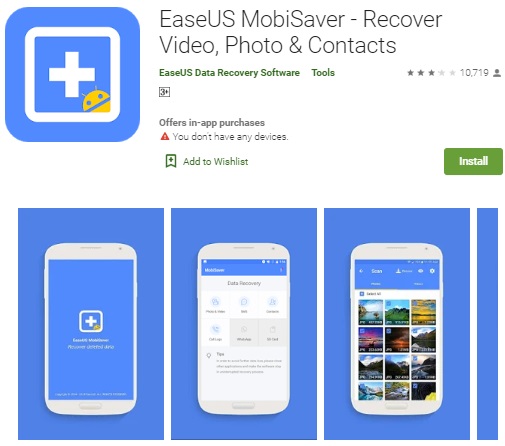 EaseUS MobiSaver - Recover Video, Photo & Contacts - Cara Mengembalikan Foto Yang Terhapus di Memory Card