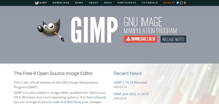 GIMP - Aplikasi edit foto PC