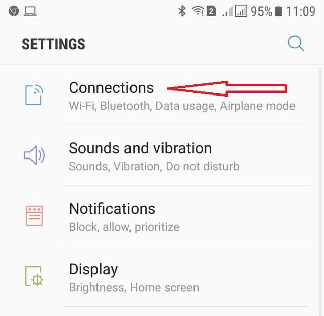 Langkah Kedua Aktifkan Bluetooth Smartphone - step 1