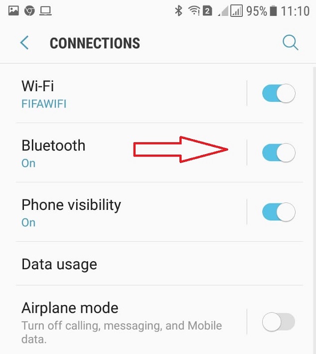 Langkah Kedua Aktifkan Bluetooth Smartphone - step 2
