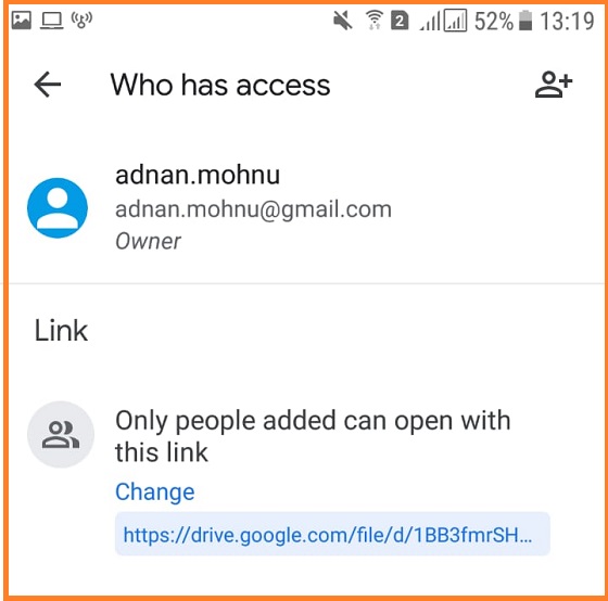 Membuat link share dan download menggunakan android Step 6