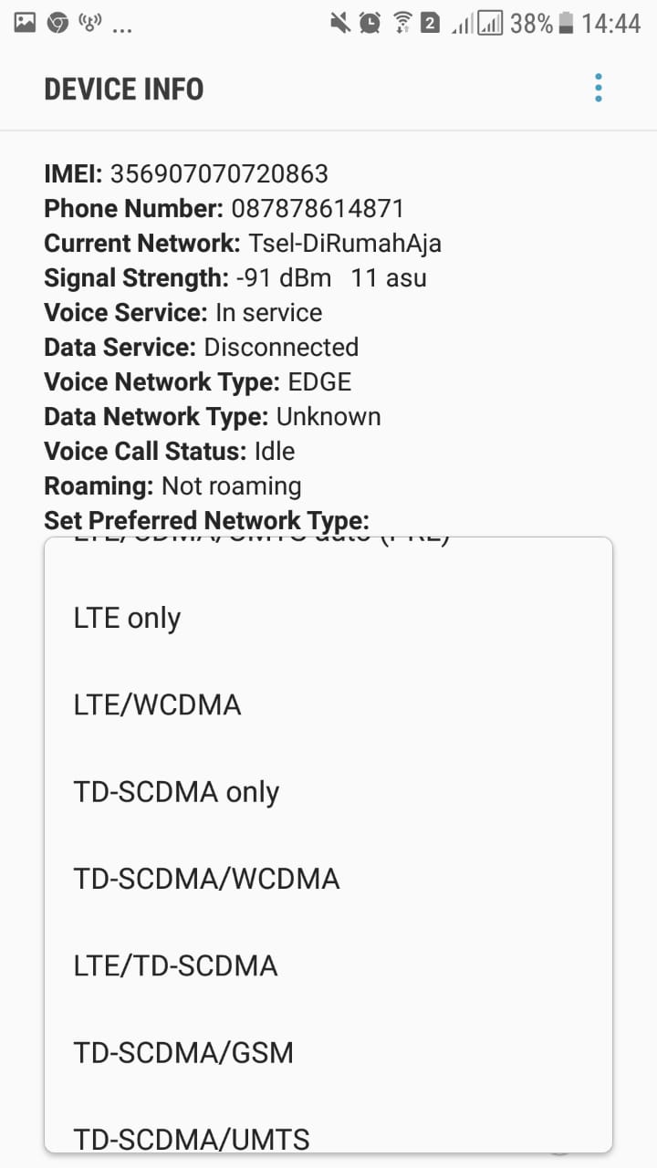Menggunakan aplikasi - 4G LTE Switch Step 6