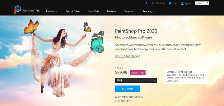 PaintShop Pro - Aplikasi edit foto PC
