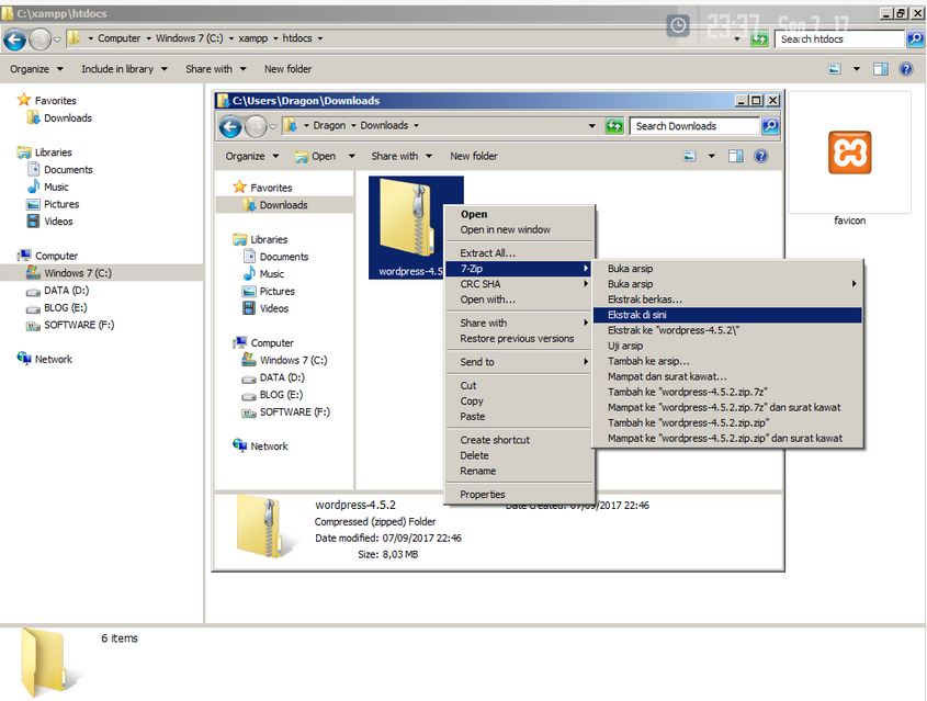 Ekstrak File Part Menjadi 1 Folder dengan 7zip